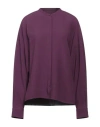 Jil Sander Woman Shirt Dark Purple Size 6 Viscose, Acetate