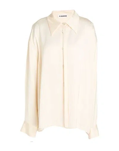 Jil Sander Woman Shirt Ivory Size 10 Viscose In White