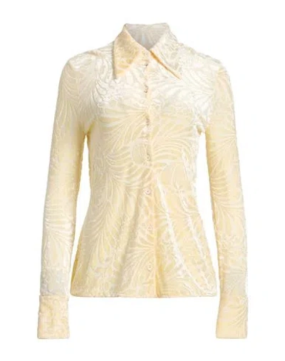 Jil Sander Woman Shirt Ivory Size 4 Viscose, Polyamide, Elastane In White