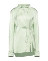 Jil Sander Woman Shirt Light Green Size 8 Viscose