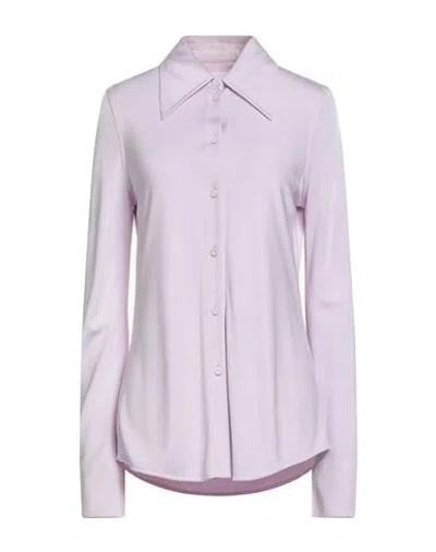 Jil Sander Woman Shirt Lilac Size 6 Viscose In Purple
