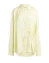Jil Sander Woman Shirt Lime Green Size 8 Viscose