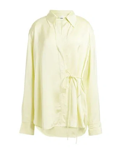Jil Sander Woman Shirt Lime Green Size 8 Viscose