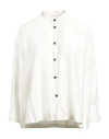 Jil Sander+ Woman Shirt Off White Size 2 Polyamide, Silk
