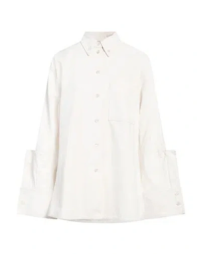 Jil Sander Woman Shirt Off White Size 4 Cotton