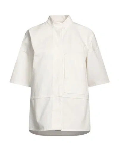 Jil Sander Woman Shirt Off White Size 6 Cotton