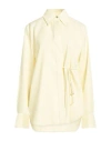 Jil Sander Woman Shirt Pastel Yellow Size 4 Wool In Multi