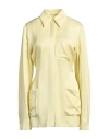 Jil Sander Woman Shirt Pastel Yellow Size 6 Viscose