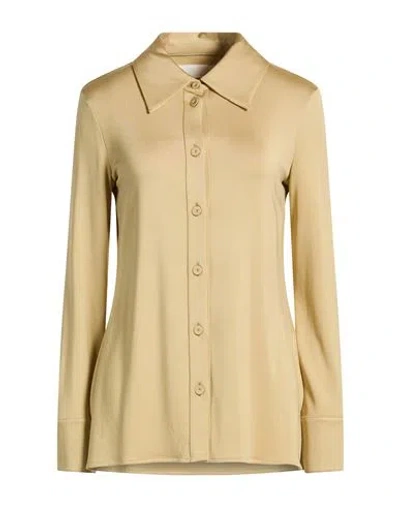 Jil Sander Woman Shirt Sand Size 10 Viscose, Elastane In Neutral