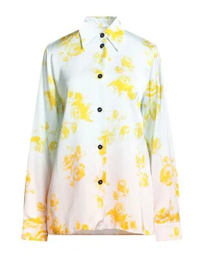 Jil Sander Woman Shirt Sky Blue Size 0 Cotton
