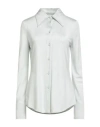 Jil Sander Woman Shirt Sky Blue Size 2 Viscose