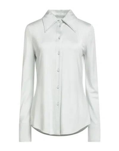 Jil Sander Woman Shirt Sky Blue Size 2 Viscose
