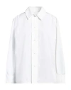 Jil Sander White Pointed Collar Shirt In White