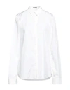 Jil Sander Woman Shirt White Size 8 Cotton