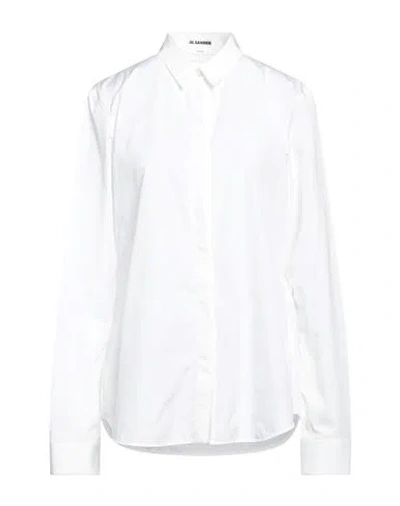 Jil Sander Woman Shirt White Size 8 Cotton