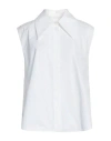 Jil Sander Woman Shirt White Size 8 Cotton In White