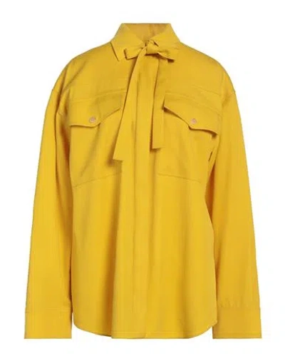 Jil Sander Woman Shirt Yellow Size 0 Virgin Wool