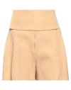 Jil Sander Woman Shorts & Bermuda Shorts Apricot Size 4 Viscose, Silk In Orange