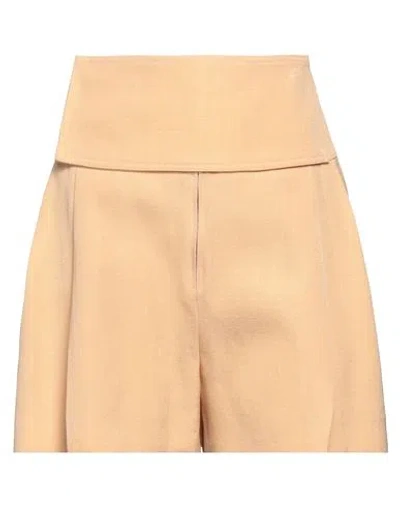 Jil Sander Woman Shorts & Bermuda Shorts Apricot Size 4 Viscose, Silk In Orange