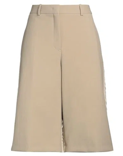 Jil Sander Woman Shorts & Bermuda Shorts Beige Size 10 Wool, Viscose In Neutral