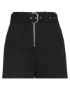 Jil Sander Woman Shorts & Bermuda Shorts Black Size 4 Cotton