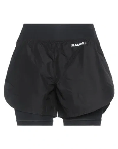 Jil Sander+ Woman Shorts & Bermuda Shorts Black Size M Polyamide, Elastane, Polyester