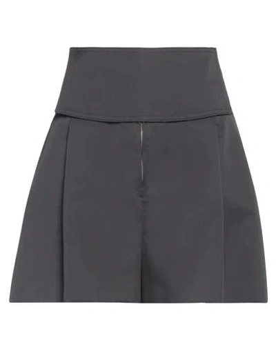 Jil Sander Woman Shorts & Bermuda Shorts Dark Purple Size 2 Cotton, Silk