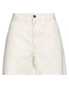 Jil Sander+ Woman Shorts & Bermuda Shorts Ivory Size 10 Cotton In White
