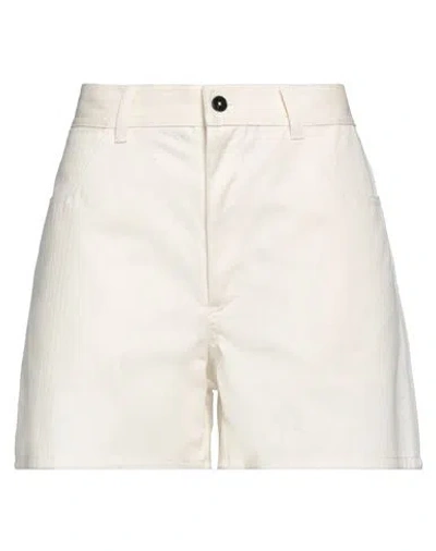 Jil Sander+ Woman Shorts & Bermuda Shorts Ivory Size 10 Cotton In White