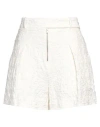 Jil Sander Woman Shorts & Bermuda Shorts Ivory Size 6 Cotton, Polyamide, Polyurethane In White