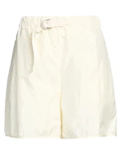 Jil Sander + Woman Shorts & Bermuda Shorts Ivory Size 6 Polyamide, Silk In Neutral