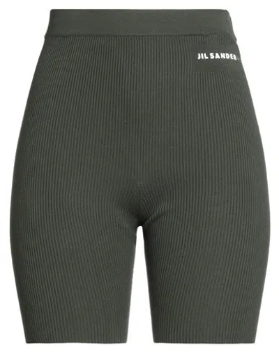 Jil Sander + Woman Shorts & Bermuda Shorts Military Green Size 4 Cotton