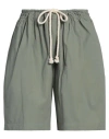 Jil Sander+ Woman Shorts & Bermuda Shorts Sage Green Size 6 Cotton