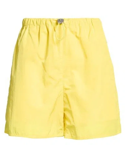 Jil Sander + Woman Shorts & Bermuda Shorts Yellow Size 2 Polyamide, Cotton In Gold