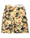 Jil Sander + Woman Shorts & Bermuda Shorts Yellow Size 8 Polyamide, Silk In Yellow