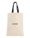 Jil Sander Beige Large Flat Shopper Tote In Sand