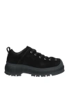 Jil Sander Woman Sneakers Black Size 11 Leather