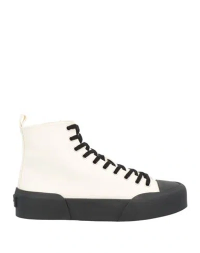 Jil Sander Woman Sneakers Black Size 12 Textile Fibers In Multi