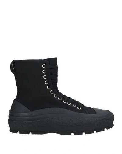 Jil Sander Woman Sneakers Black Size 12 Textile Fibers