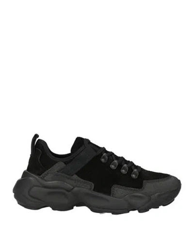 Jil Sander Woman Sneakers Black Size 8 Leather