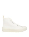 Jil Sander Woman Sneakers Cream Size 8 Textile Fibers In White