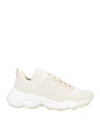 Jil Sander Woman Sneakers Ivory Size 8 Leather In White