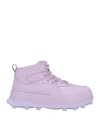 Jil Sander Woman Sneakers Lilac Size 8 Calfskin In Purple