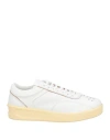 Jil Sander Woman Sneakers White Size 7 Leather In White