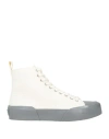 Jil Sander Woman Sneakers White Size 8 Textile Fibers
