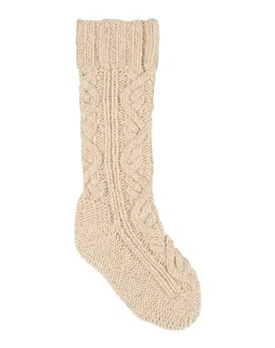 Jil Sander Woman Socks & Hosiery Beige Size S Wool