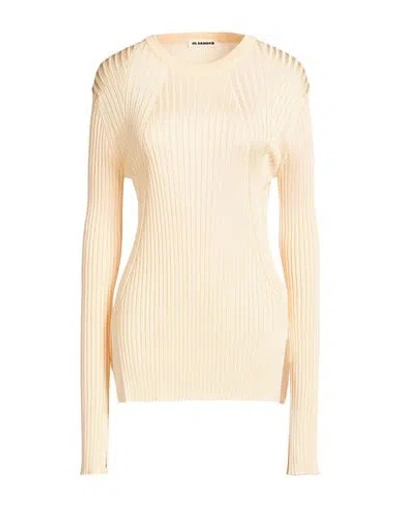 Jil Sander Woman Sweater Apricot Size 12 Viscose In Neutral