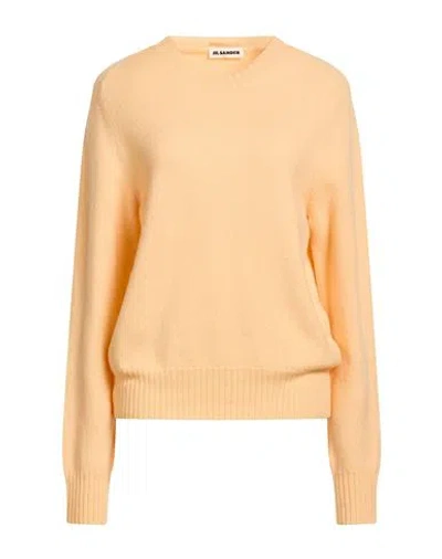 Jil Sander Woman Sweater Apricot Size 4 Wool In Orange
