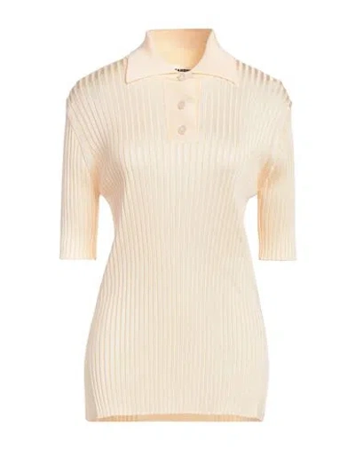 Jil Sander Woman Sweater Apricot Size 8 Viscose In Orange