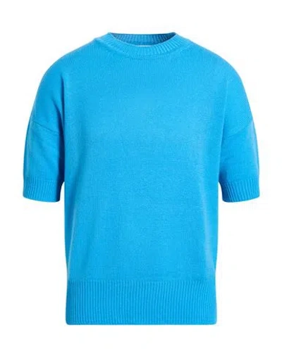 Jil Sander Woman Sweater Azure Size L Cashmere In Blue